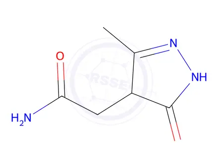 Chemical structure of 2-(3-Hydroxy-5-methyl-4H-pyrazol-4-yl)acetamide