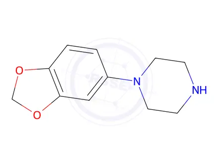Chemical structure of 1-(Benzo[d][1,3]dioxol-5-yl)piperazine