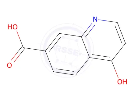 Chemical structure of 4-Oxo-1,4-dihydroquinoline-7-carboxylic acid