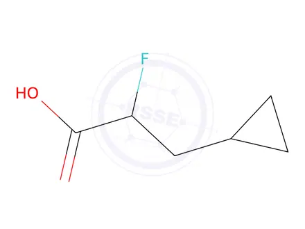 Chemical structure of 3-cyclopropyl-2-fluoropropanoic acid