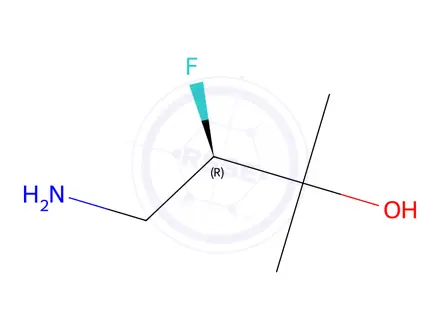 Chemical structure of (R)-4-Amino-3-fluoro-2-methyl-2-butanol