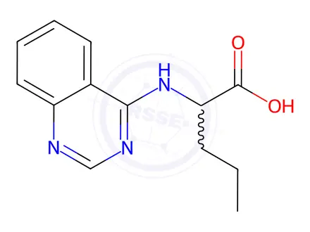 Chemical structure of N-4-Quinazolinylnorvaline