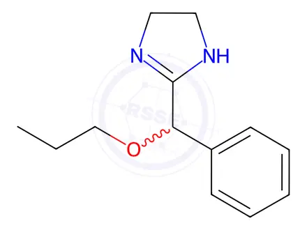 Chemical structure of 2-(α-Propoxybenzyl)-2-imidazoline