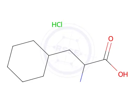 Chemical structure of 2-amino-3-cyclohexylpropanoic Acid hydrochloride