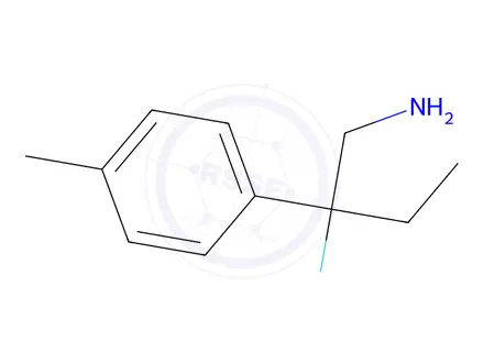 Chemical structure of 2-Fluoro-2-(p-tolyl)butan-1-amine