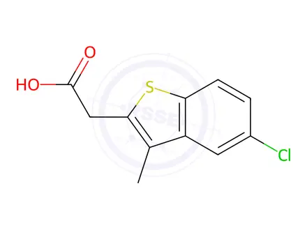 Chemical structure of 2-(5-Chloro-3-methylbenzo[b]thiophen-2-yl)acetic acid