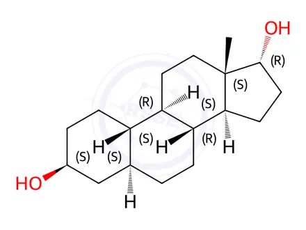 Chemical structure of 5α-estrane-3β,17α-diol