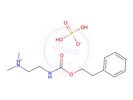 Chemical structure of dihydroxy-oxido-oxo-phosphorane, dimethyl-[2-(phenethyloxycarbonylamin o)ethyl]azanium