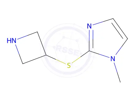 Chemical structure of 2-(Azetidin-3-ylthio)-1-methyl-1H-imidazole