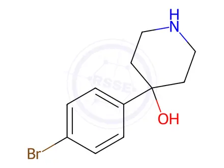 Chemical structure of 4-(4-Bromophenyl)-4-hydroxypiperidine