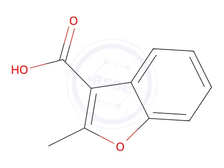 Chemical structure of 2-Methylbenzofuran-3-carboxylic acid