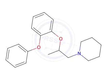 Chemical structure of 1-[2-(2-Phenoxyphenoxy)propyl]piperidine
