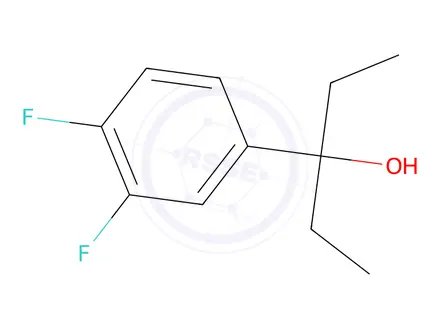 Chemical structure of 3-(3,4-Difluorophenyl)pentan-3-ol