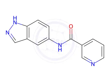 Chemical structure of n-(1h-Indazol-5-yl)nicotinamide