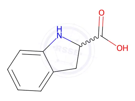 Chemical structure of Indoline-2-Carboxylic Acid