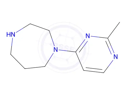 Chemical structure of 1-(2-methylpyrimidin-4-yl)-1,4-diazepane