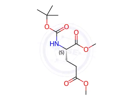Chemical structure of Dimethyl N-(tert-Butoxycarbonyl)-L-glutamate