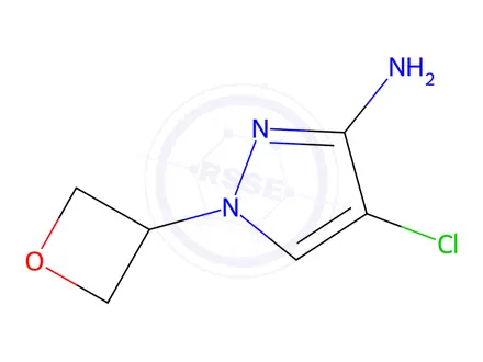 Chemical structure of 4-Chloro-1-(oxetan-3-yl)-1h-pyrazol-3-amine