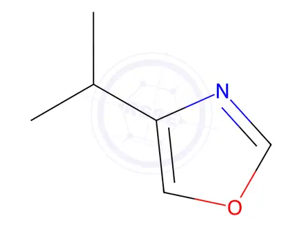 Chemical structure of Oxazole, 4-(1-methylethyl)-