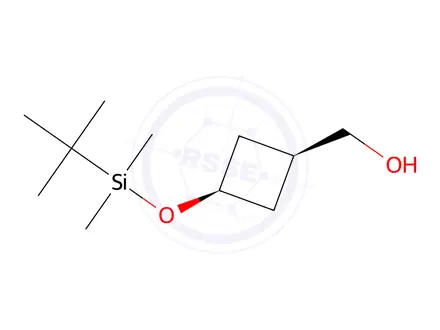 Chemical structure of cis-3-[[(1,1-Dimethylethyl)dimethylsilyl]oxy]cyclobutanemethanol