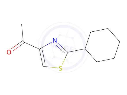 Chemical structure of 1-(2-Cyclohexylthiazol-4-yl)ethanone