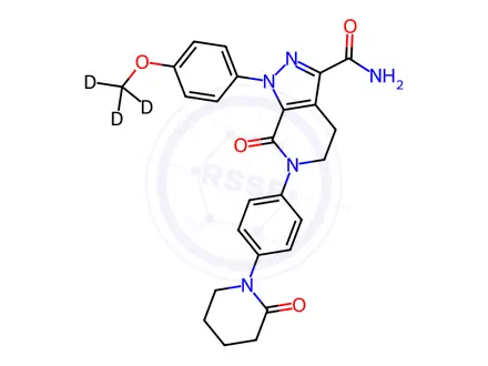 Chemical structure of Apixaban-d3