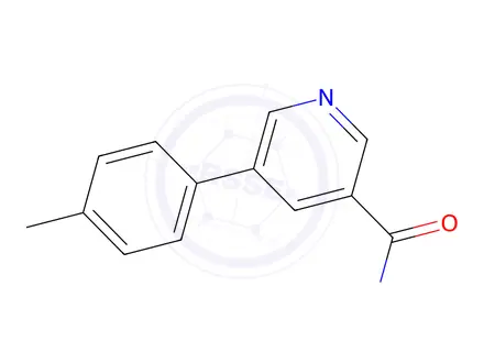 Chemical structure of 5-(p-Tolyl)nicotinamide