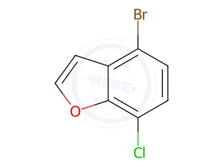 Chemical structure of 4-Bromo-7-chlorobenzofuran