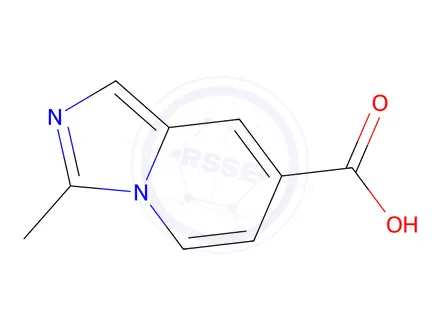 Chemical structure of 3-methylimidazo[1,5-a]pyridine-7-carboxylic acid