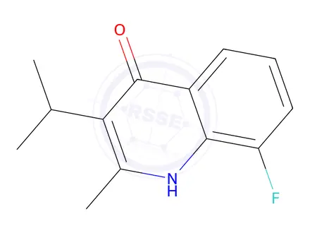Chemical structure of 8-Fluoro-3-isopropyl-2-methylquinolin-4-ol