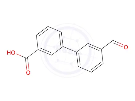 Chemical structure of 3′-Formyl[1,1′-biphenyl]-3-carboxylic acid