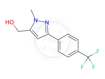 Chemical structure of [1-Methyl-3-[4-(trifluoromethyl)phenyl]-1H-pyrazol-5-yl]methanol