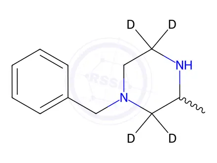 Chemical structure of 3-Methyl-1-benzyl-piperazine-d4