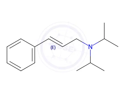 Chemical structure of N,N-Bisisopropyl-3-phenyl-2-propenamine