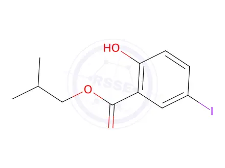 Chemical structure of Isobutyl 2-hydroxy-5-iodobenzoate
