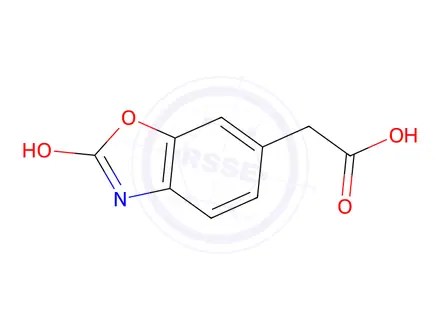 Chemical structure of 2-hydroxybenzo[d]oxazole-6-acetic acid