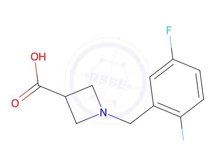 Chemical structure of 1-[(2,5-difluorophenyl)methyl]azetidine-3-carboxylic acid