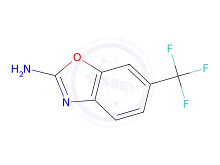 Chemical structure of 6-(Trifluoromethyl)-1,3-benzoxazol-2-amine
