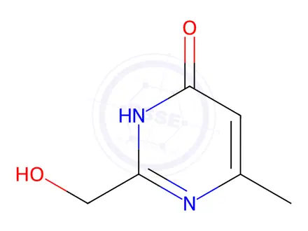 Chemical structure of 4(1H)-Pyrimidinone, 2-(hydroxymethyl)-6-methyl-(9CI)