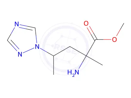 Chemical structure of Methyl 2-amino-2-methyl-4-(1h-1,2,4-triazol-1-yl)pentanoate