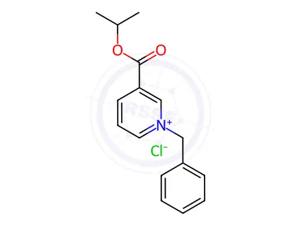 Chemical structure of 1-benzyl-3-[(1-methylethoxy)carbonyl]pyridinium chloride