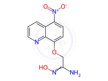 Chemical structure of N-Hydroxy-2-((5-nitroquinolin-8-yl)oxy)acetimidamide