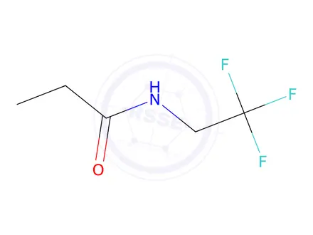 Chemical structure of n-(2,2,2-trifluoroethyl)propanamide