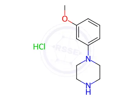 Chemical structure of 1-(3-Methoxyphenyl)-Piperazine monohydrochloride