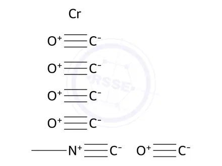 Chemical structure of Chromium, pentacarbonyl(isocyanomethane)-