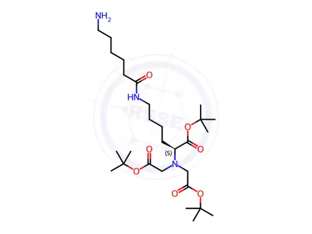Chemical structure of Aminocaproic Nitrilotriacetic Acid Tri-tert-butylester