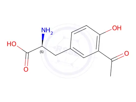 Chemical structure of 3-Acetyl-L-Tyrosine
