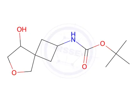 Chemical structure of Tert-butyl (8-hydroxy-6-oxaspiro[3.4]Octan-2-yl)carbamate