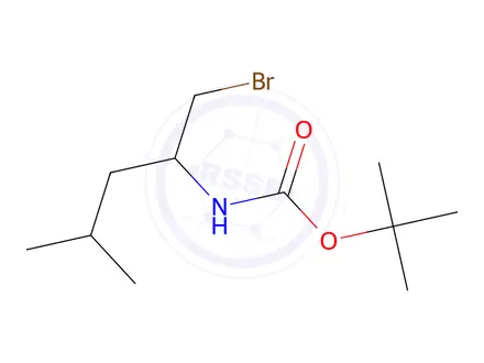 Chemical structure of tert-Butyl (1-bromo-4-methylpentan-2-yl)carbamate