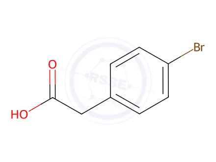 Chemical structure of 4-Bromophenylacetic acid